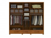 Guarda Roupa Armario Roupeiro Confins 2110 Espelhado 05 Portas 2.47 m